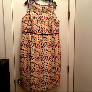 BODEN floral sleeveless dress NWT size 18. Beautiful detail & accents #plussize